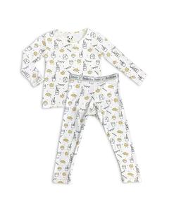 Пижамный комплект унисекс «Молоко и печенье» — для малышей, маленьких детей Bellabu Bear, белый