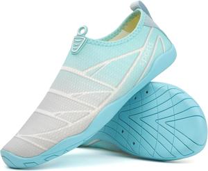 Водные туфли, водные носки-без носка с легким надеванием, быстро сохнущая дышащая сетчатая ткань Suxiaur, светло-голубой