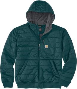 Carhartt мужская куртка с капюшоном Rain Defender, утепленная, облегченная, свободного кроя, Greenstone