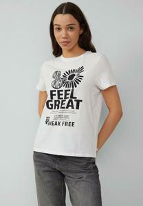 Футболка с принтом MIT FRONTPRINT QS, белый