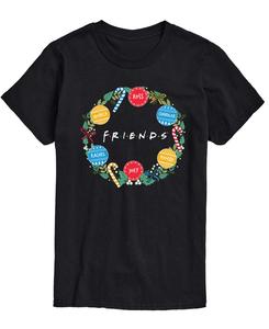 Мужская футболка с круглым вырезом и короткими рукавами с графическим принтом AIRWAVES, Black