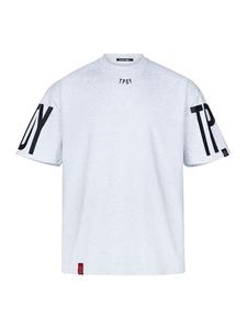 Trueprodigy Футболка оверсайз Viktor F серого меланжевого цвета