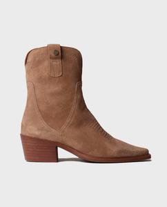 Женские замшевые ботильоны в ковбойском стиле Toni Pons, коричневый