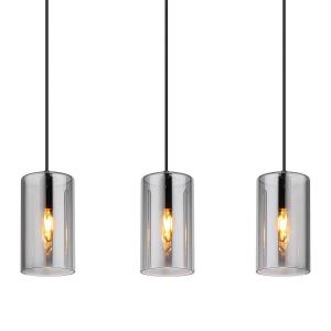 Подвесной светильник Globo Lighting Olly, цветное стекло/железо - 3-х ламповый