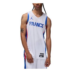 Спортивная футболка france limited home basketball jersey 'white hyper royal' Air Jordan, белый