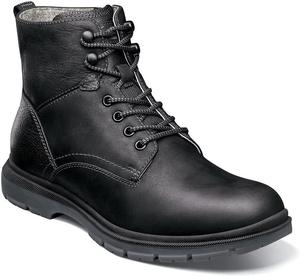 Мужские ботинки Florsheim Lookout с плоским носком и шнуровкой, черный