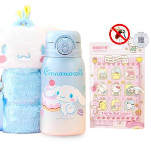 Sanrio Набор Hello Kitty, Kuromi и Cinnamoroll милый плюшевый кукольный двойной термостакан для напитков 600 мл