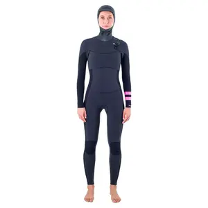 Неопреновый костюм с длинными рукавами и молнией на спине Hurley Plus 5/3 mm, черный