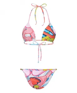 Граффити в виде бикини, увешанные бомбами Philipp Plein, мультиколор