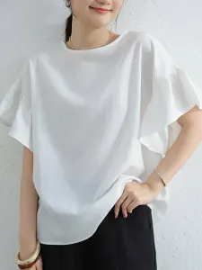 Футболка с коротким рукавом, сшитая по фигуре Doux Belle, цвет White