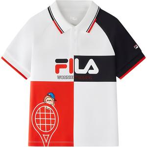 FILA KIDS Поло стандарт white для детей 3-7 лет