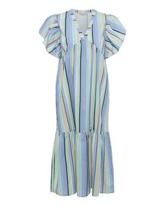 Миди платье CULTURE Mola, Turquoise/Royal blue/Dusty blue