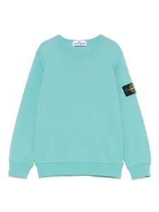 Толстовка с логотипом Compass Stone Island Junior, синий