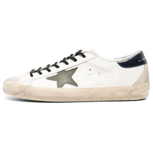 Кроссовки Golden Goose Super-Star Distressed Leather Sneakers, белый