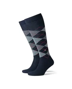 Синие мужские высокие носки Burlington, мультиколор