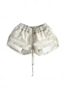 Шорты с завязками на шнурке Fog Rick Owens Drkshdw, белый