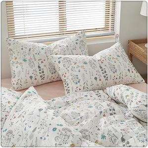 DUYHBAWRS Хлопковая наволочка с мелким принтом и бантом