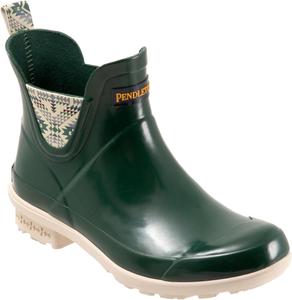 Женские резиновые ботинки Chelsea PENDLETON, противоскользящая подошва, амортизирующая стелька, резиновый верх, каблук 3,8 см, Gloss Green (Smith Rock Gloss)