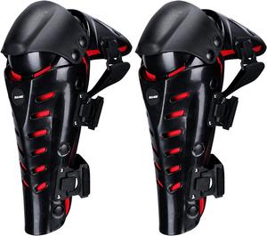 Мотоциклетные наколенники для взрослых, унисекс, защита голени, наколенники для мотоцикла, защитные наколенники, защитная экипировка для мотокросса, регулируемые наколенники для гонок и велоспорта, 1 пара HGTRH, Red