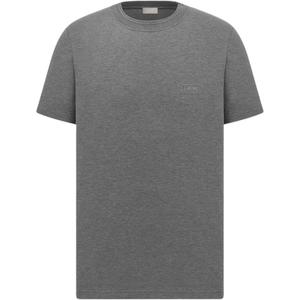 Dior Мужская серая футболка Icon с круглым вырезом