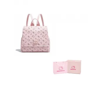 Sanrio Рюкзак из полиуретана Hello Kitty для женщин розовый молочный чай коричневый, Pink