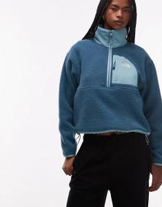 Флисовая куртка North Face Yumiori off-peak с застежкой-молнией на 1/2 дюйма, темно-синего цвета