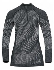Рубашка-базовый слой ODLO с высоким воротом и молнией на половину длины