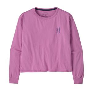 Футболка с рукавом дроп-шоулдер женская Patagonia, розовый