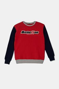 Детская хлопковая толстовка United Colors Of Benetton, красный