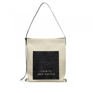 Холщовая сумка Deep Breath через плечо, белый