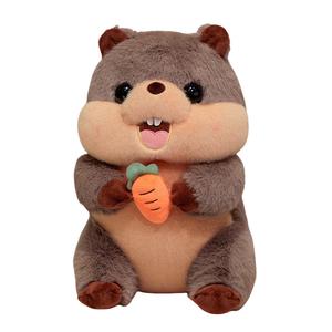 Плюшевая игрушка сурок 25см/40см высота MLING, Coffee