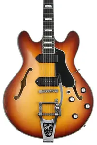 Электрогитара Eastman Guitars T64/v Thinline Hollowbody - антикварная золотистая отделка