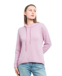 Женская толстовка с асимметричным низом и кружевной отделкой WILT Clothing, Mauve mist