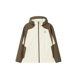 361° Тренч мужской Clear Mist Brown с капюшоном утепленный