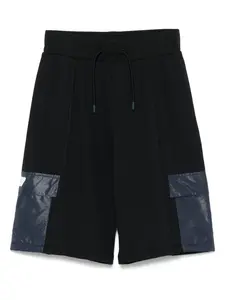 Шорты карго с нашивкой-логотипом Emporio Armani Kids, синий