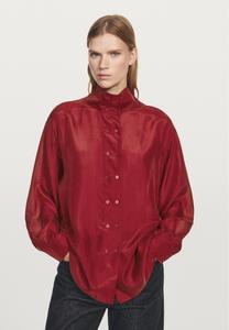 Блуза Massimo Dutti Button-down blouse, Dark Red