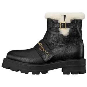 DIOR Женские зимние ботинки D Quest черные