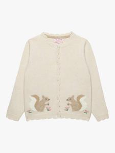 Детский кардиган из шерстяной смеси Squirrel Trotters, Winter White