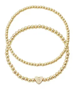 Начальный набор браслетов из золотых бусин Adornia, gold-e