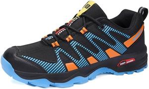 Мужские походные кроссовки для улицы, трейлраннинга, дышащие легкие кроссовки для треккинга, прогулок, велоспорта, бега и повседневной носки Qacksv, оранжевый