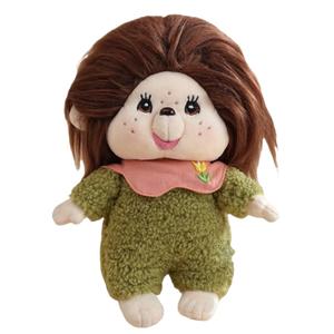 Бибабка, успокаивающая и практичная плюшевая кукла высотой 25 см Click, зеленый