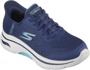 Женские кроссовки Skechers Go Walk Arch Fit 2.0 Valencia с легким надеванием для ходьбы, темно-синий