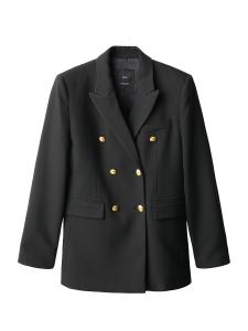 Блейзер MANGO Faran, черный