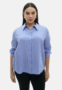 Блуза Mango Button-down blouse, Dark Blue