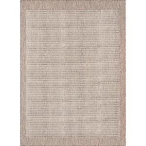 Хорошо тканый ковер Medusa Odin, синий, однотонный и полосатый, для использования на открытом воздухе в помещении Well Woven, цвет Taupe