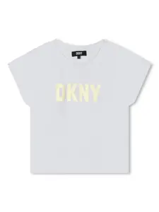 Футболка из органического хлопка с логотипом Dkny Kids, белый