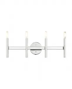 Настенный светильник Copenhagen 4 Lights Vanity Sconce Livex, хром