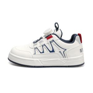 Нескользящие и износостойкие дышащие низкие кроссовки для скейтбординга для детей ST&SAT KIDS, бежевый/синий