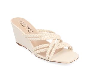 Сандалии Baylen на танкетке Journee Collection, бежевый