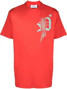 Футболка с принтом skull Philipp Plein, красный